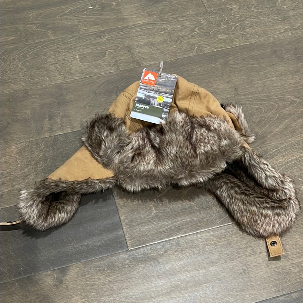 NWT Ozark Trail Faux Fur Trapper Hat OS